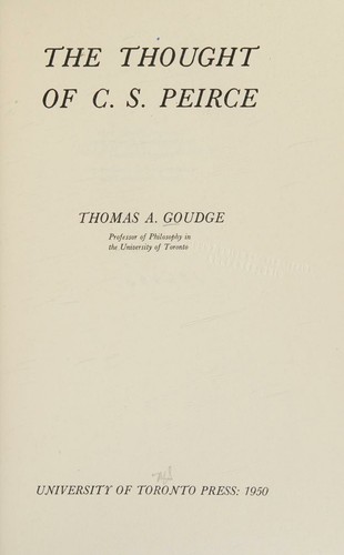 The thought of C.S. Peirce