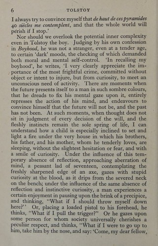 Tolstoy - An Approach