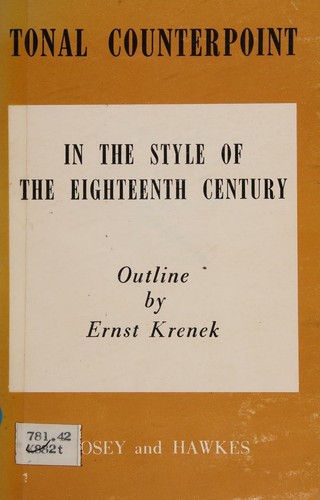 Tonal counterpoint in the style of the eighteenth century