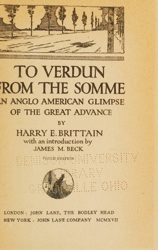 To Verdun From the Somme