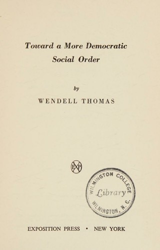 Toward a more democratic social order