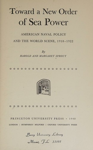 Toward A New Order Of Sea Power
