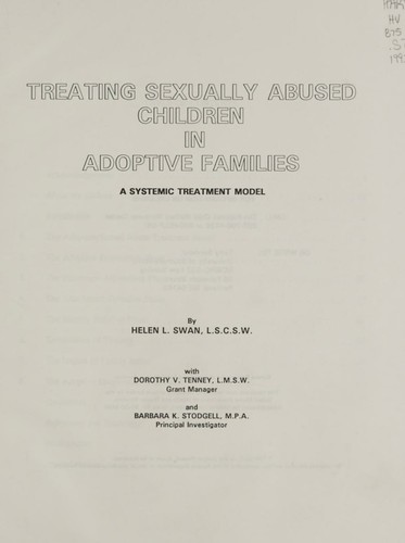 Treating Sexually Abused Children in Adoptive Families