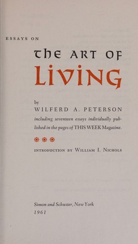 Twenty-three Essays on the Art of Living