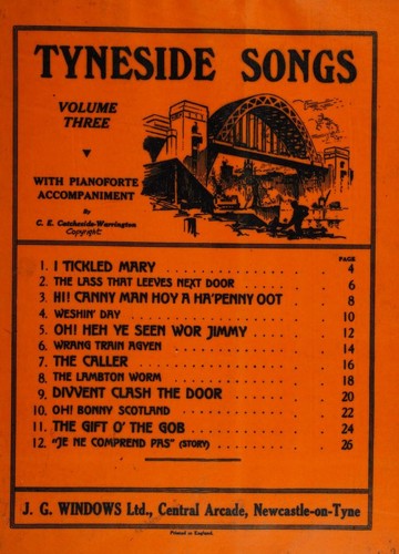 Tyneside Songs Volume One.