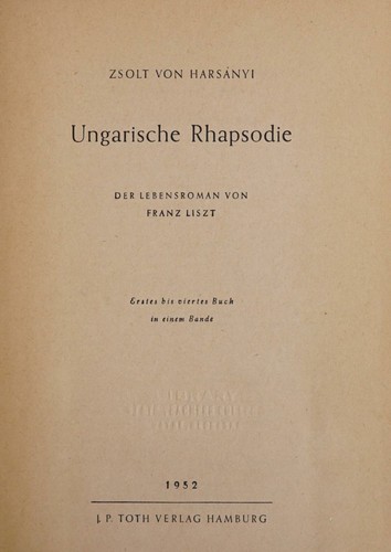 Ungarische Rhapsodie