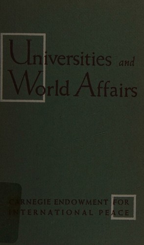 Universities and world affairs