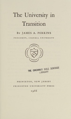 The university in transition