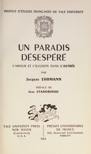 Un Paradis Dsespr - L'amour et L'Illusion Dans L'Astre.
