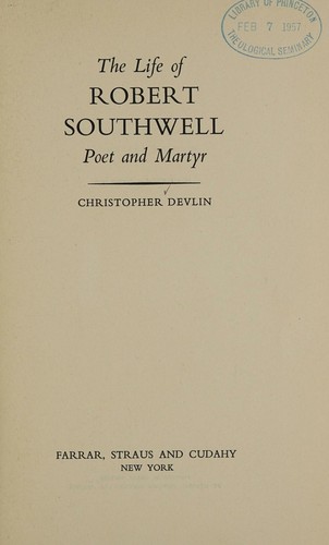 The life of Robert Southwell