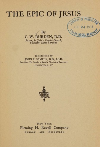 The epic of Jesus