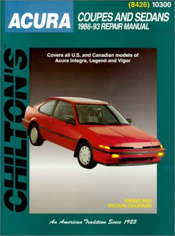 Chilton's Acura Integra/Legend/Vigor
