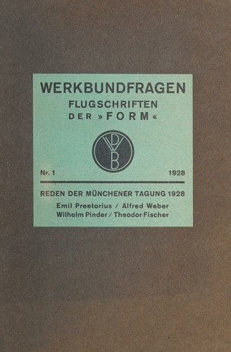 Reden der Münchener Tagung 1928 am 6. Juli 1928