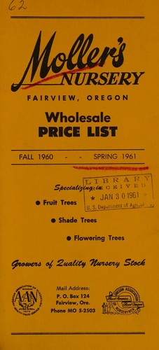 Wholesale price list