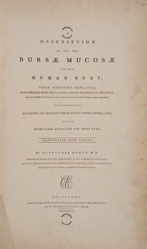 A description of all the bursae mucosae of the human body