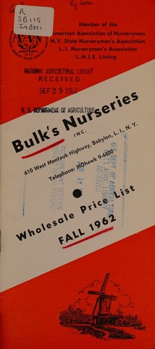 Wholesale price list