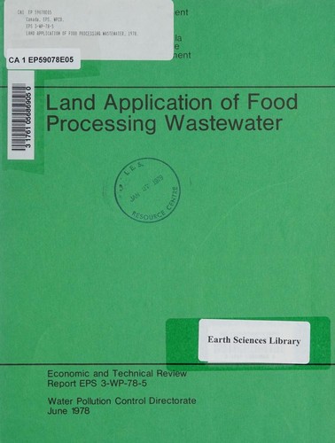 Land application of food processing wastewater