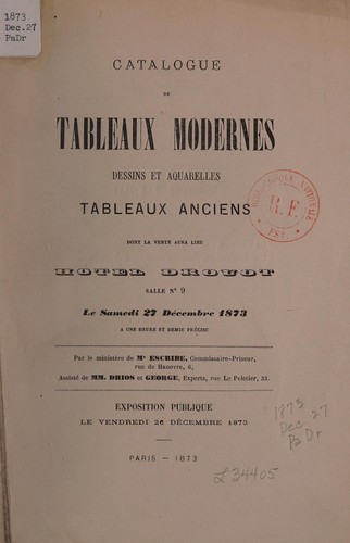 Tableaux modernes