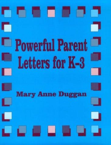 Powerful parent letters for K-3