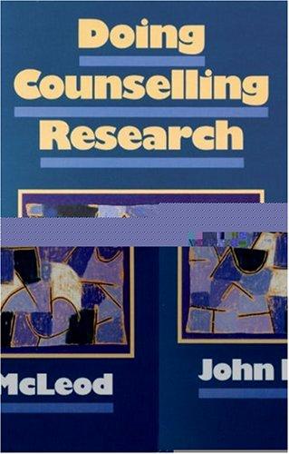 Doing counselling research