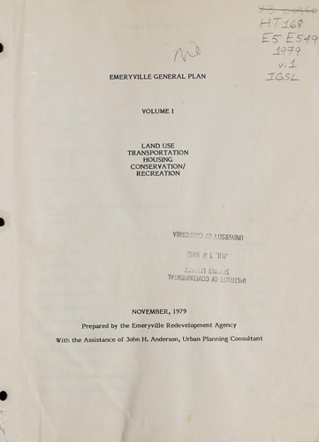 Emeryville general plan