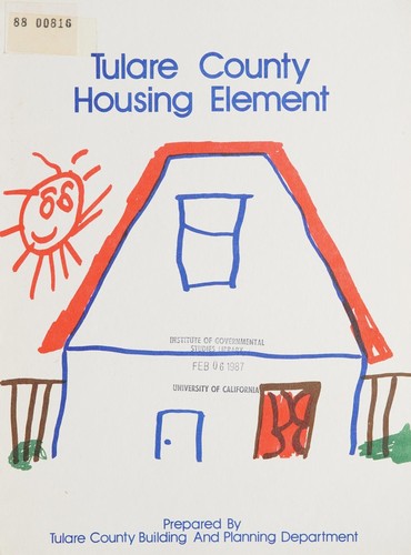 Housing element of the Tulare County General Plan
