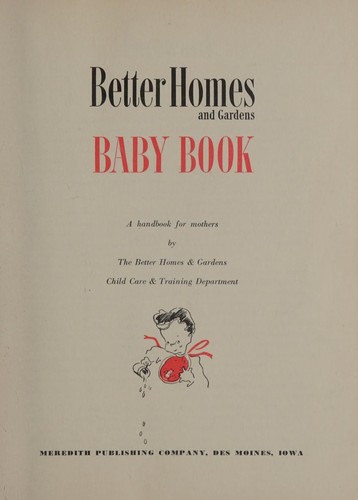 BETTER HOMES AND GARDENS BABY BOOK