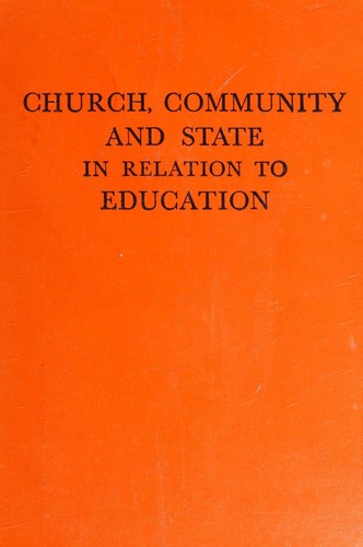 church community and state in relation to education