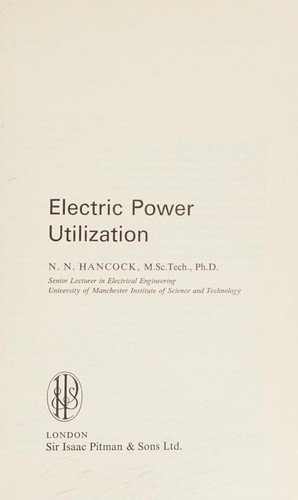 Electric power utilization