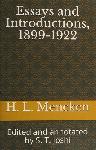 Essays and introductions 1899-1922
