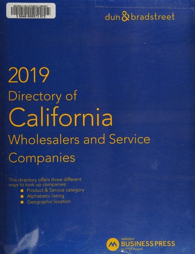 Directory of California Wholesalers and Service Companies 2019