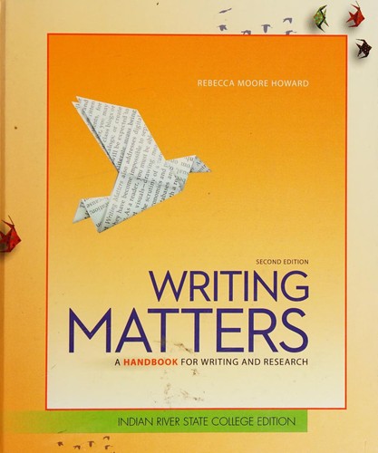 WRITING MATTERS-TEXT >CUSTOM<