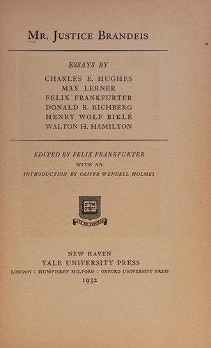 Mr. Justice Brandeis