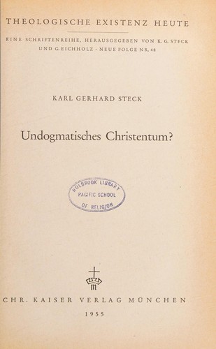 Theological Existence Today