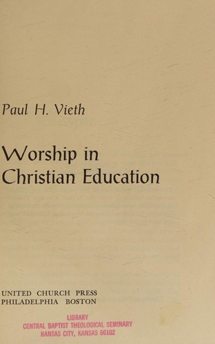 Worship in Christian education