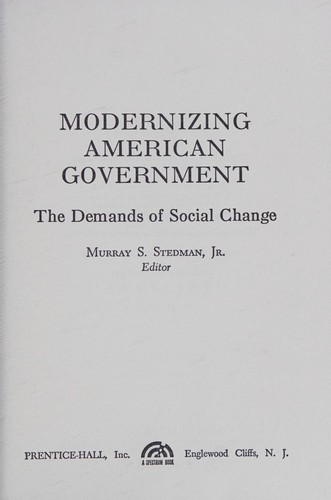 Modernizing American government