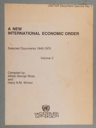 A new international economic order