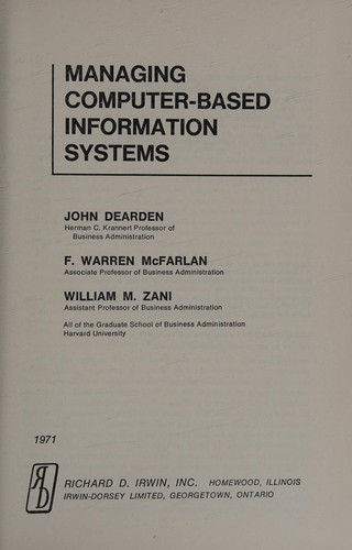 Managing computer-based information systems
