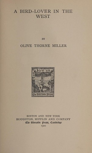 A bird-lover in the West