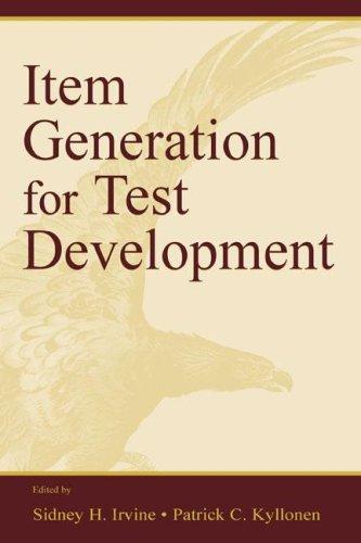 Item generation for test development