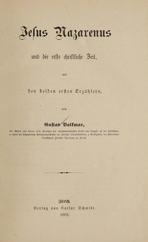 Jesus Nazarenus und die erste christliche Zeit