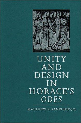 Unity and design in Horace's Odes