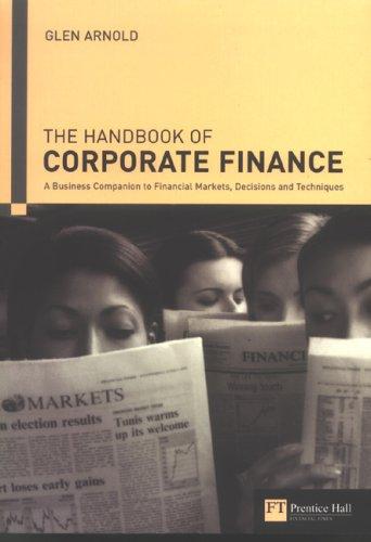 Handbook of corporate finance