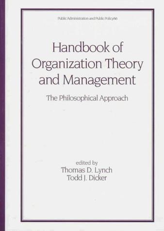 Handbook of Organization Theory and Management