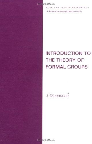Introduction to the theory of formal groups