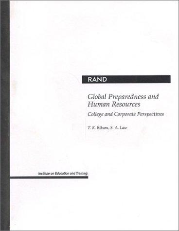 Global preparedness and human resources