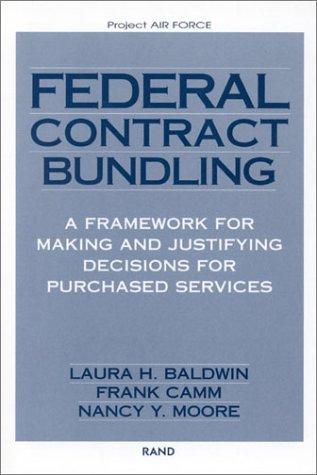 Making and Justifying Bundling Decisions for Air Force Purchasing of Services