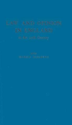 Law and opinion in England in the 20th century