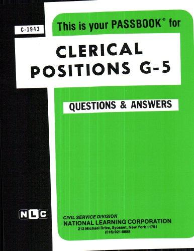 Clerical Positions G 5 (C 1943)