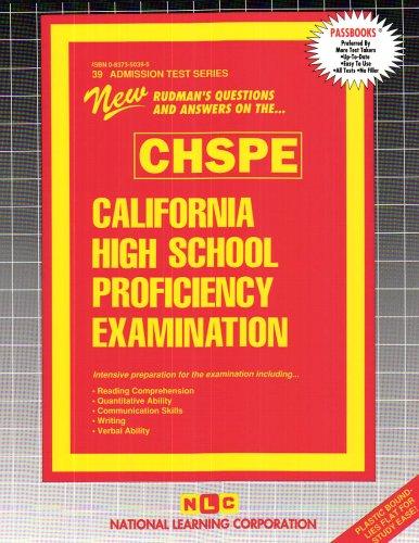 California High School Proficiency Examination (CHSPE) (Ats39)